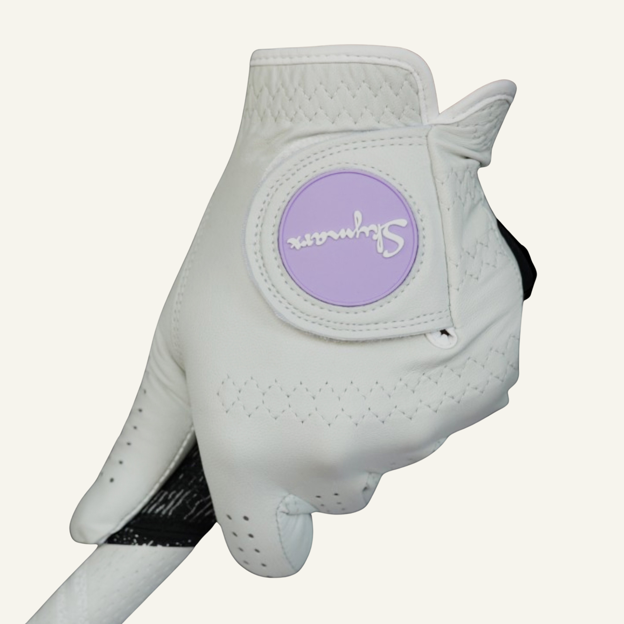 naisten cabretta golfhanska violetti