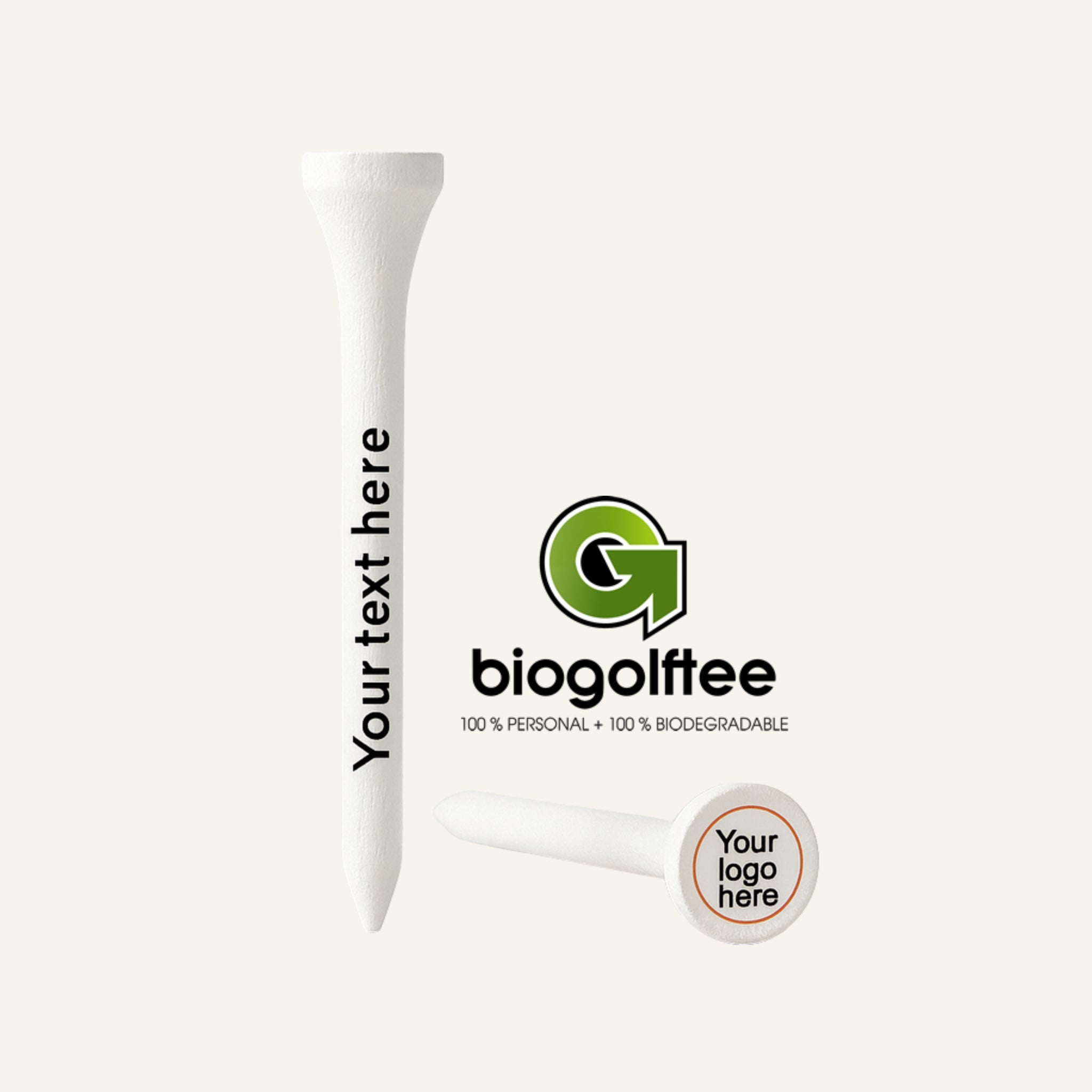 Biogolftii 70mm - Personoitavat BioGolfTeet