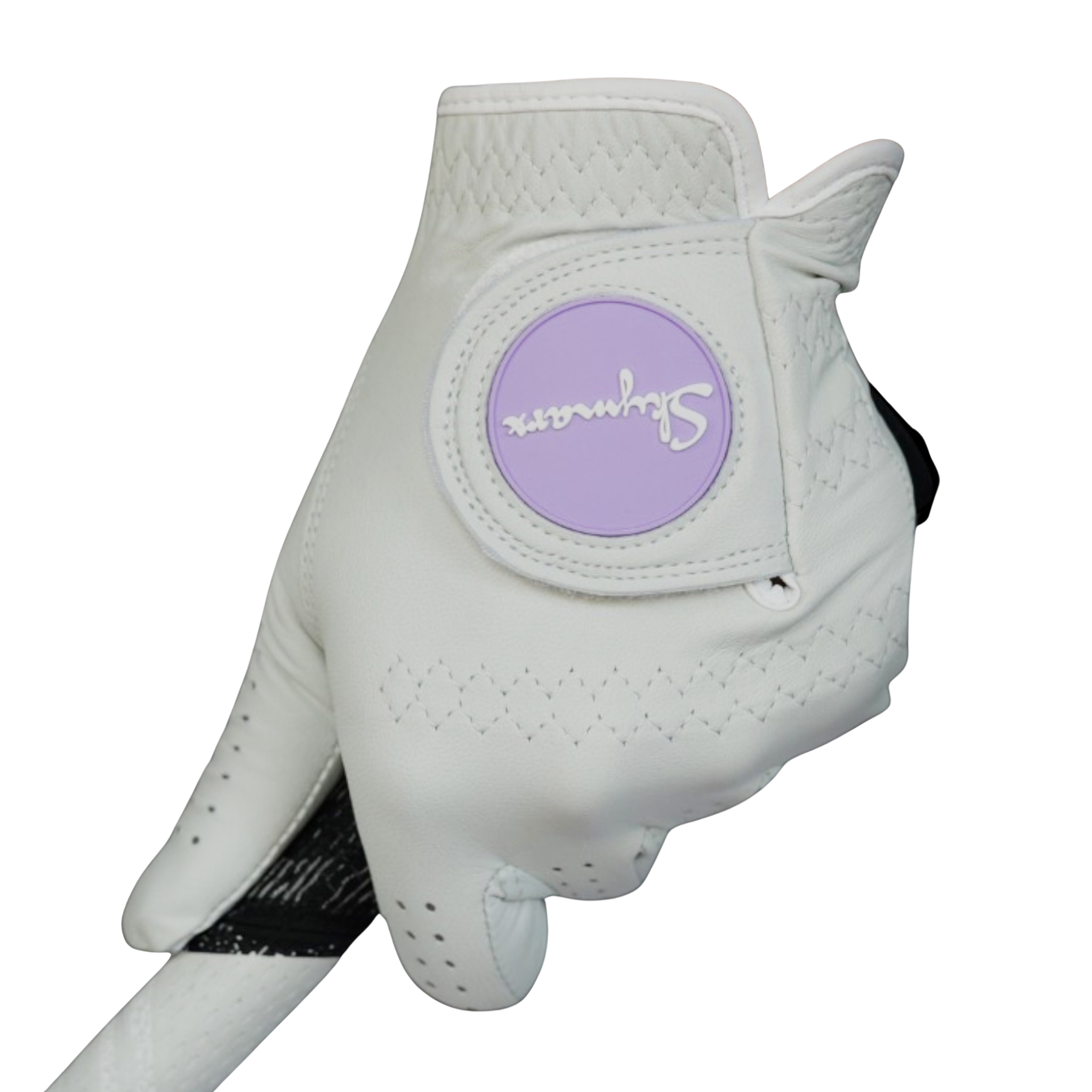 cabrettanahkainen golfhanska miehille violetti