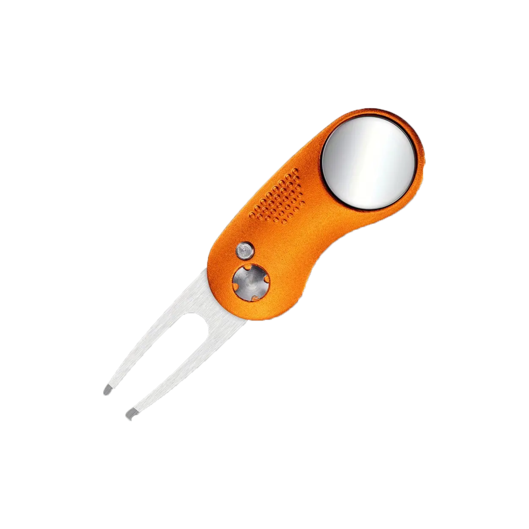 Divot Tool - Kokoontaitettava griinihaarukka personoitavalla merkkausnastalla