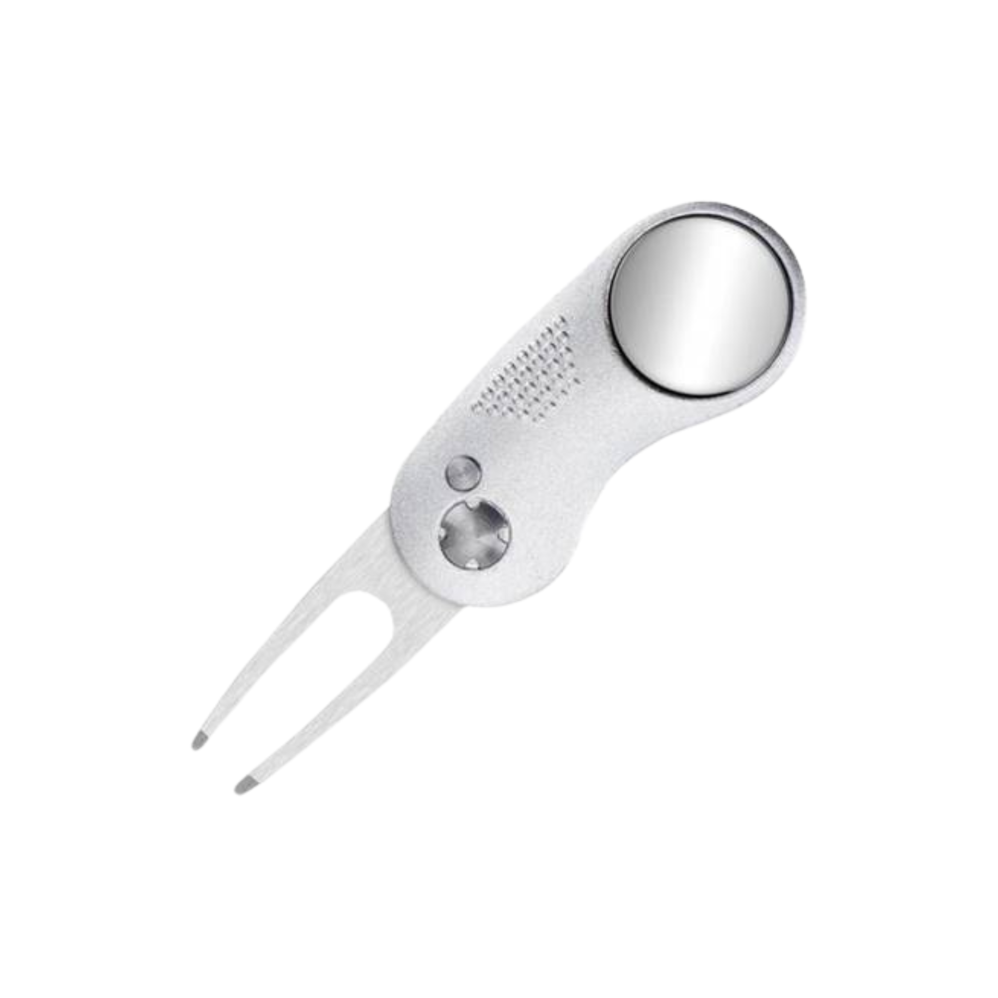 Divot Tool - Kokoontaitettava griinihaarukka personoitavalla merkkausnastalla