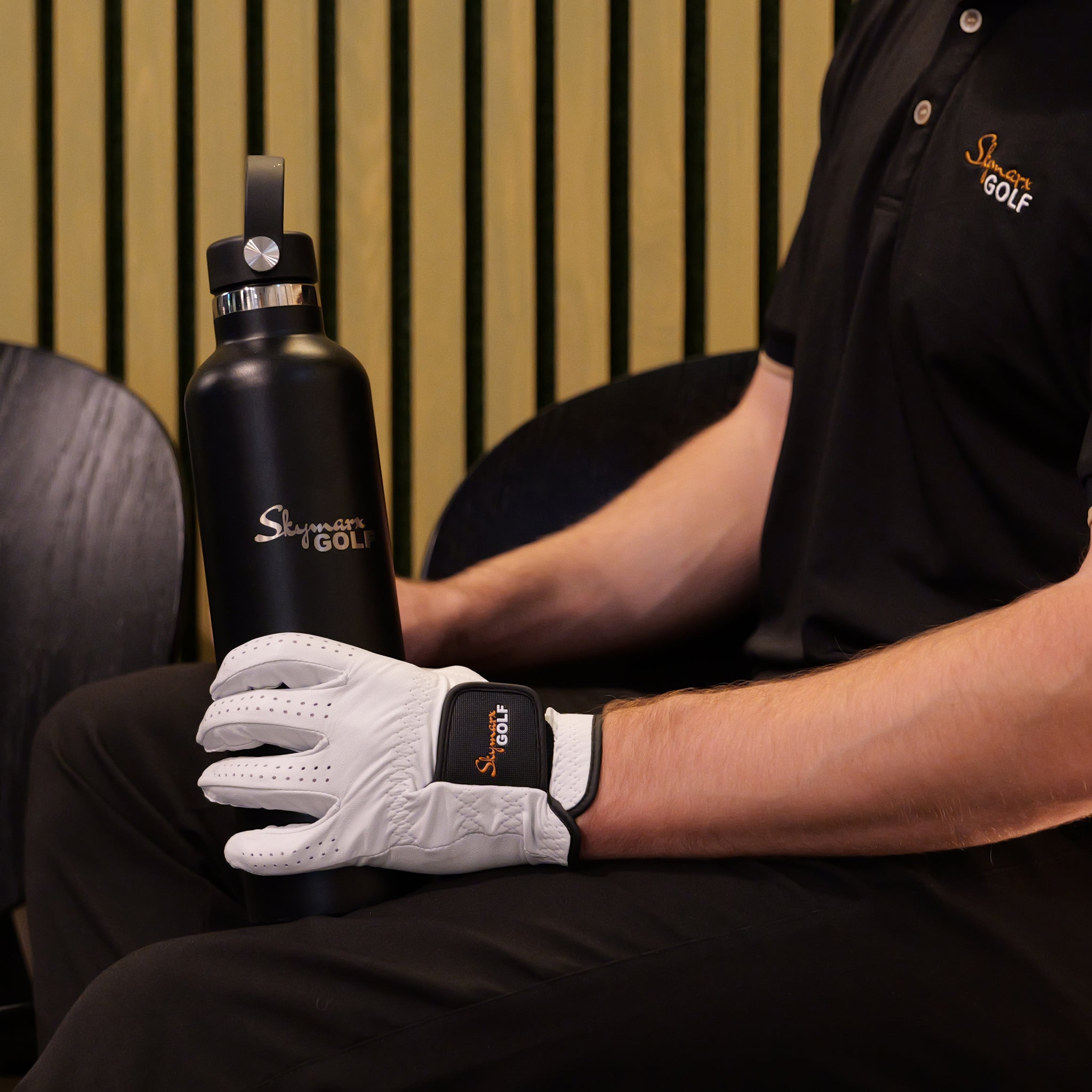 skymarx water bottle on hand