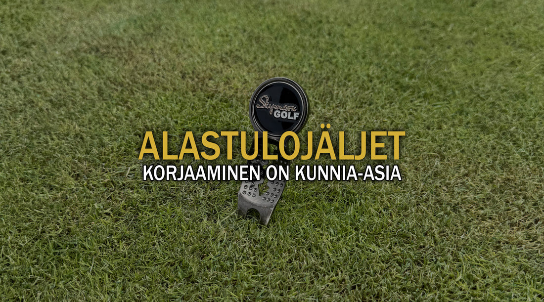 Golf griinihaarukka alastulojäljet