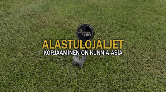 Golf griinihaarukka alastulojäljet