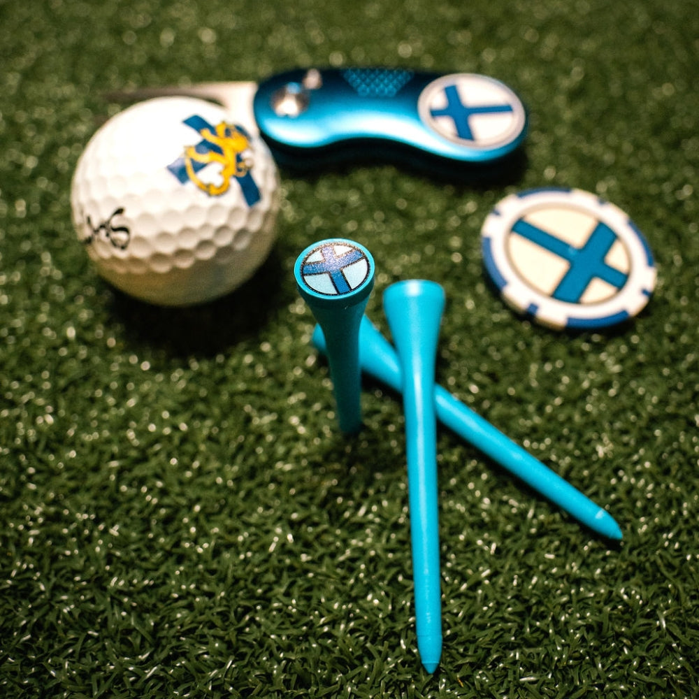 golf logotuotteet suomi teemalla