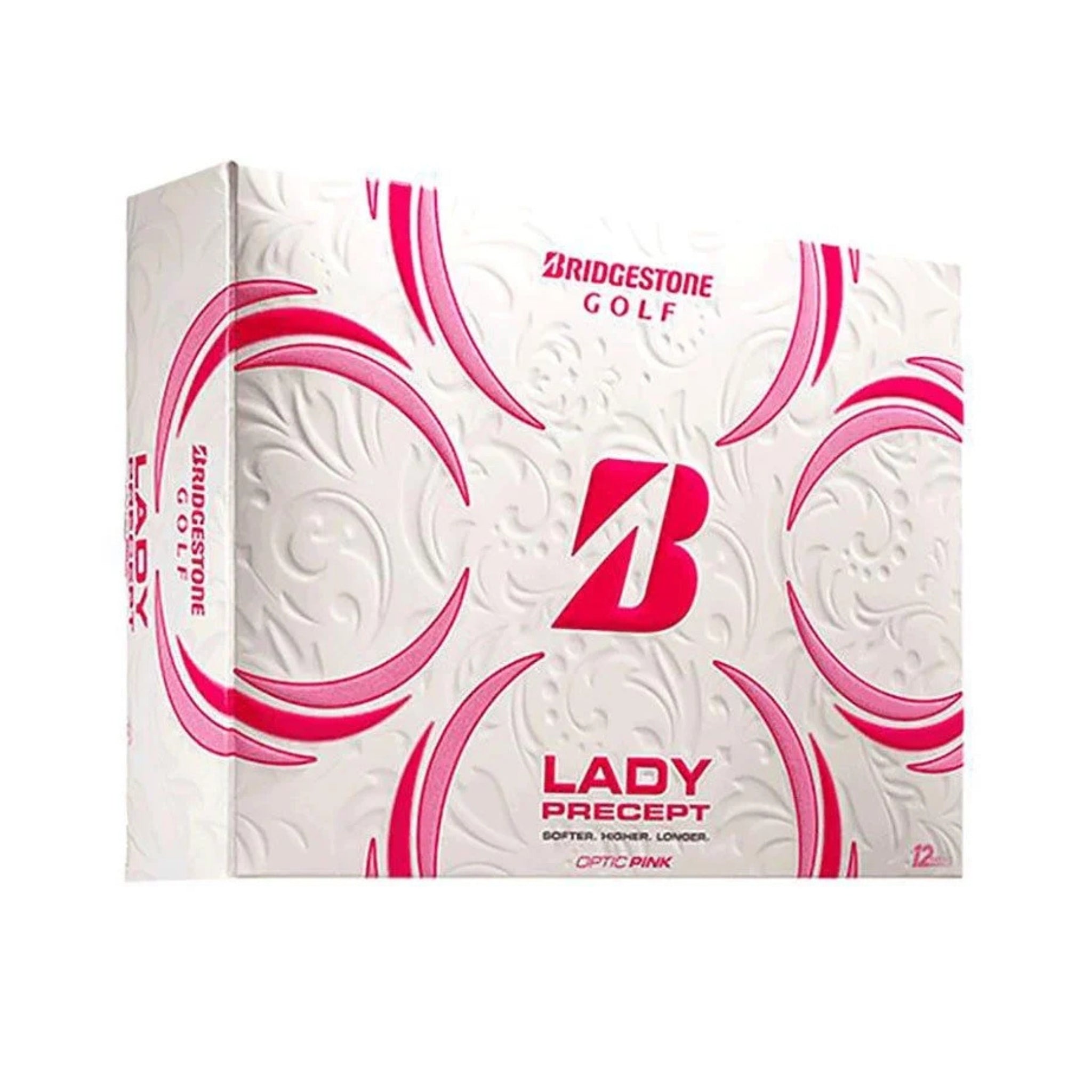Bridgestone Lady Precept | Pinkki - Golfpallot omalla painatuksella