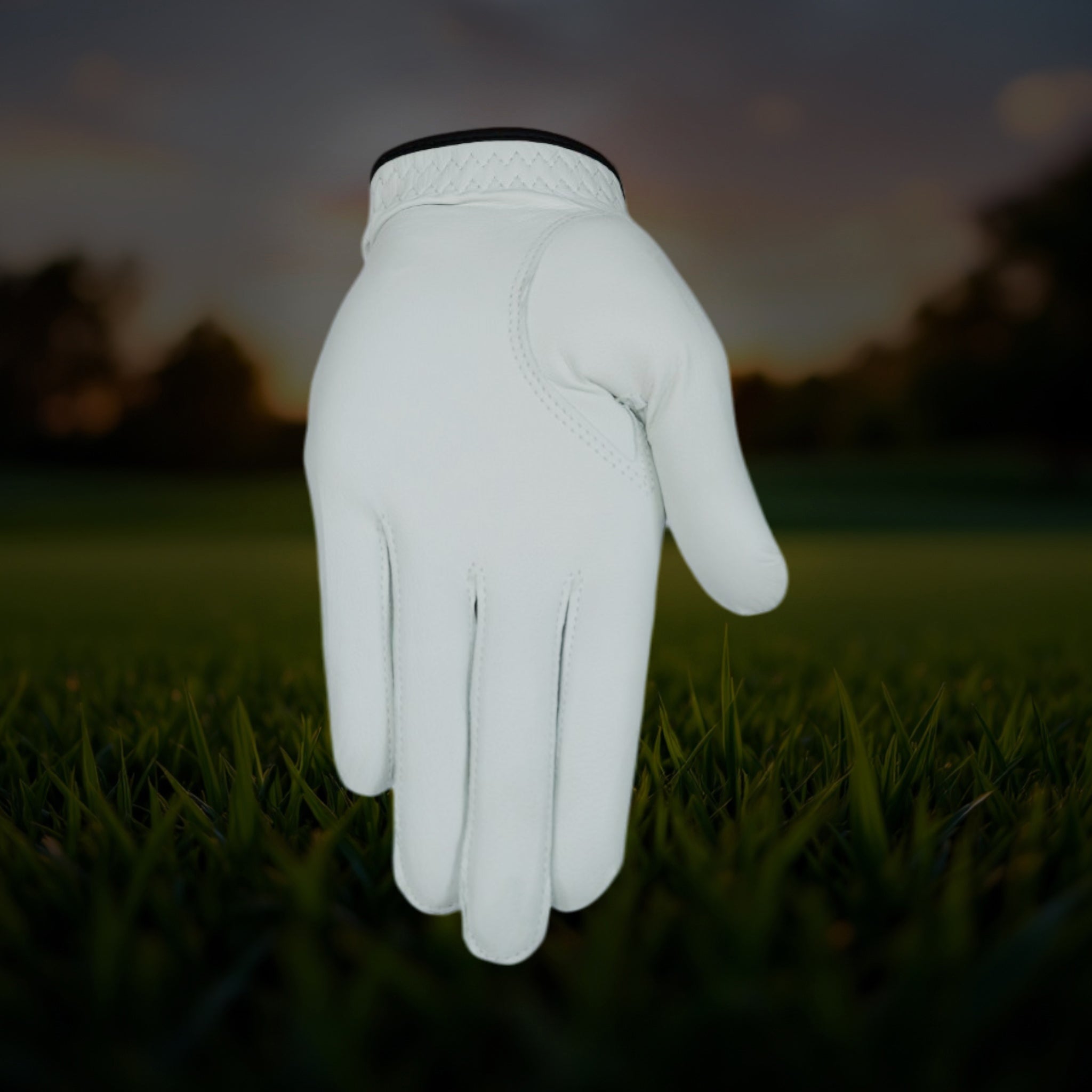 cabretta golf glove with marker hand