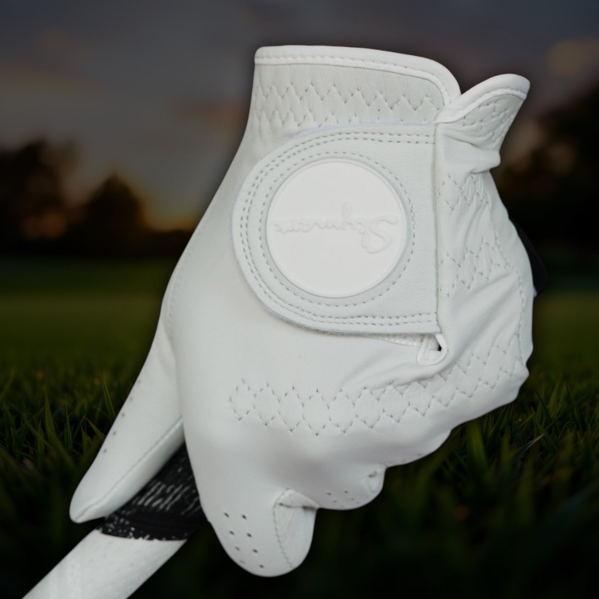 cabretta golf glove white