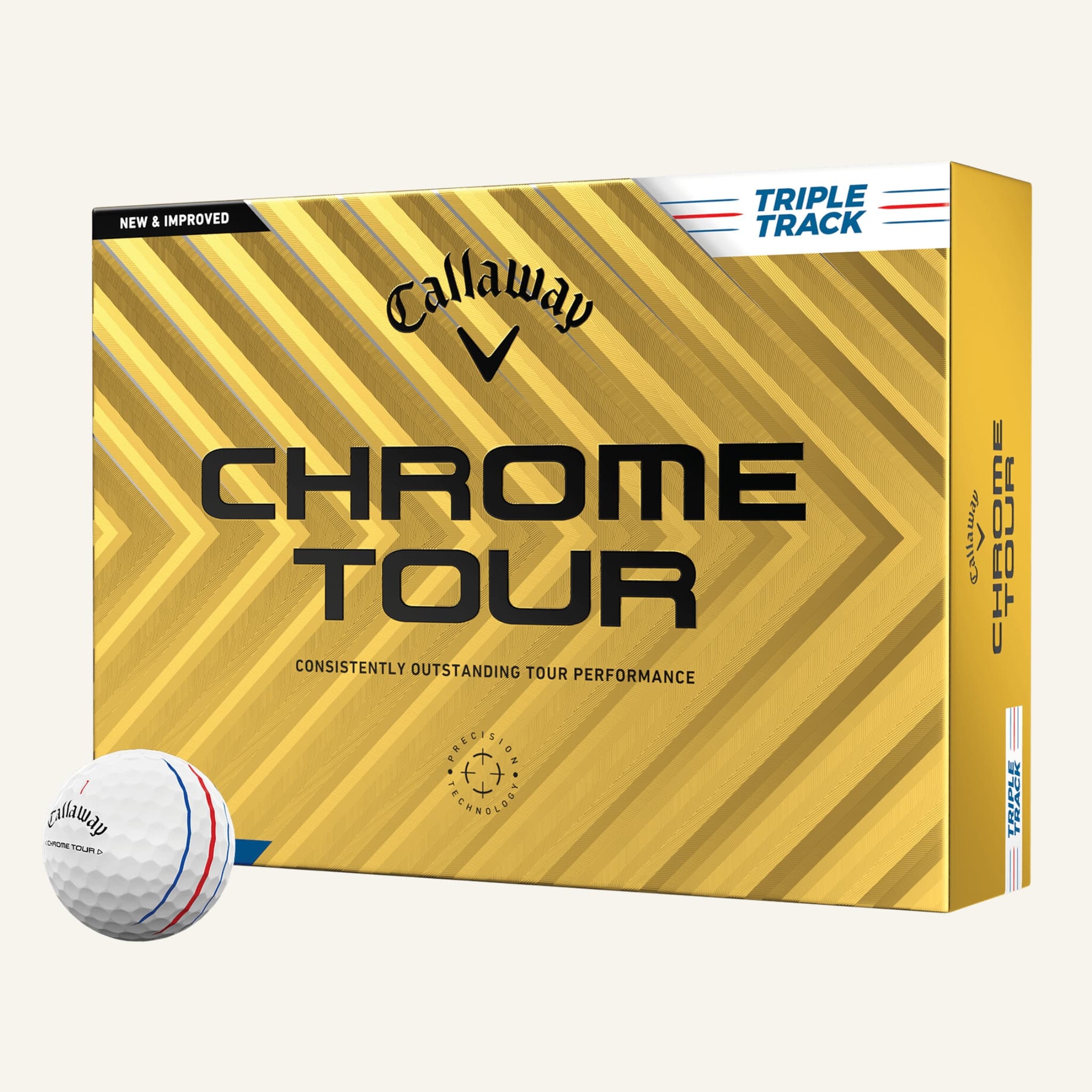 Callaway Chrome Tour Triple Track golfpallot omalla logolla – tour-tason tarkkuutta ja tyyliä