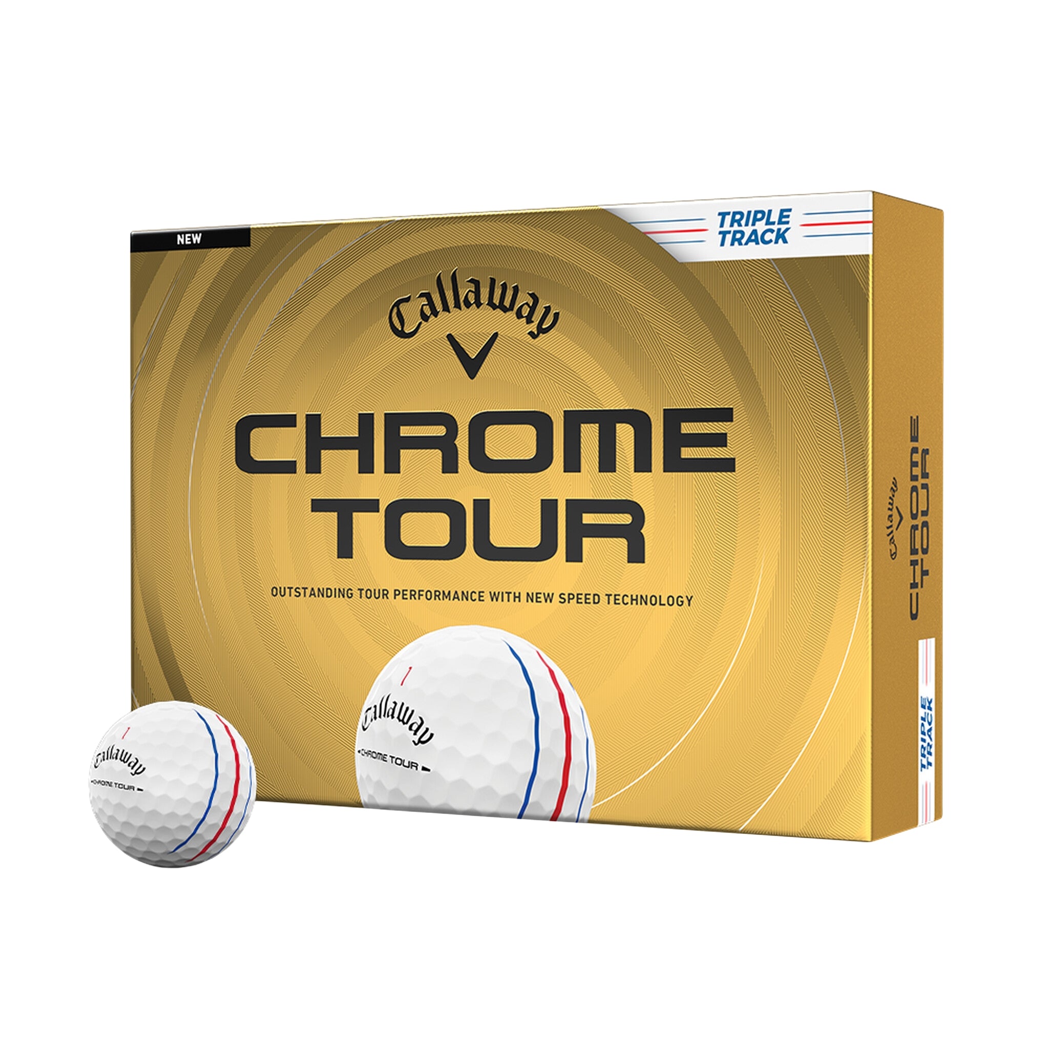 Callaway Chrome Tour | Triple Track - Golfpallot omalla painatuksella