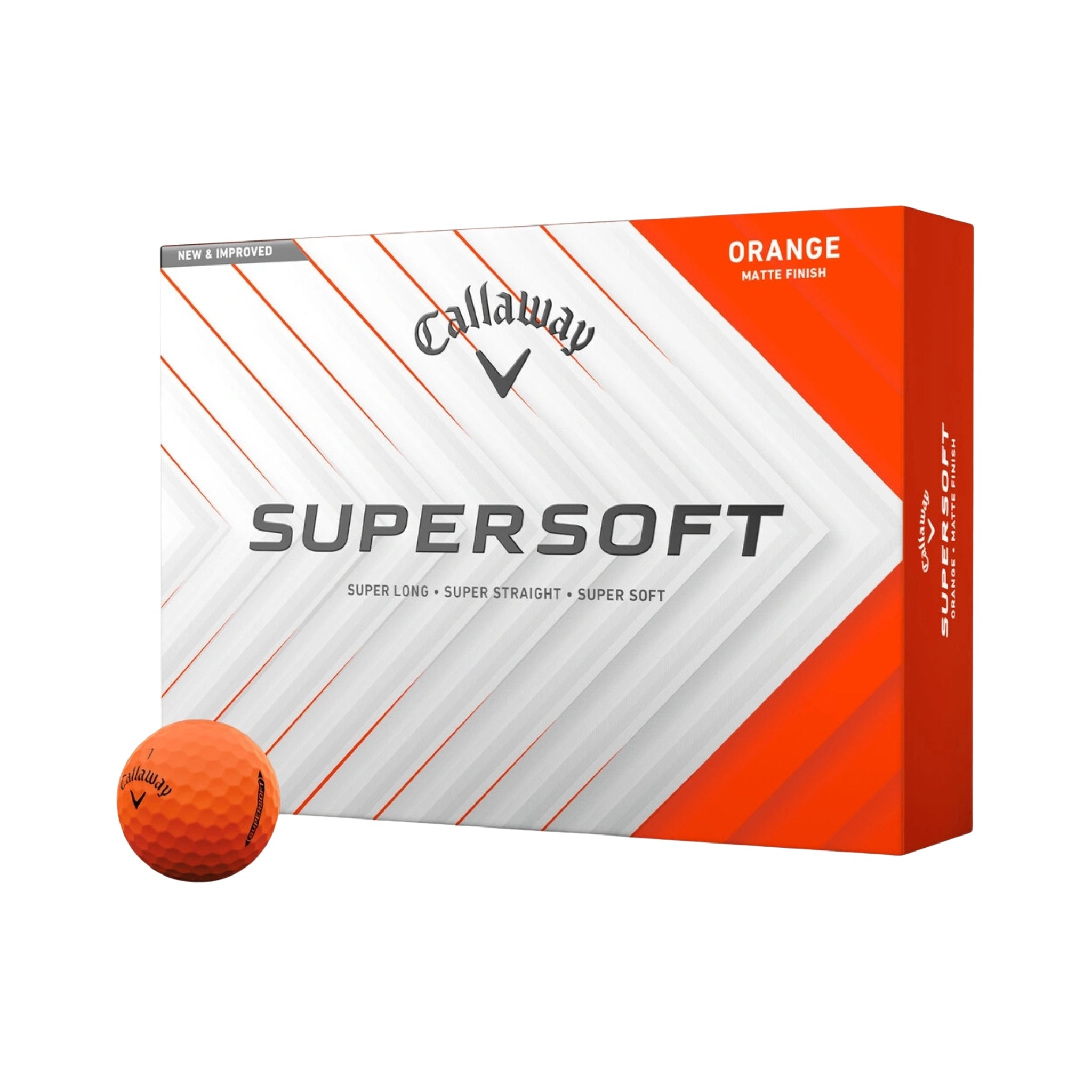 Callaway SuperSoft | Oranssi - Golfpallot omalla painatuksella