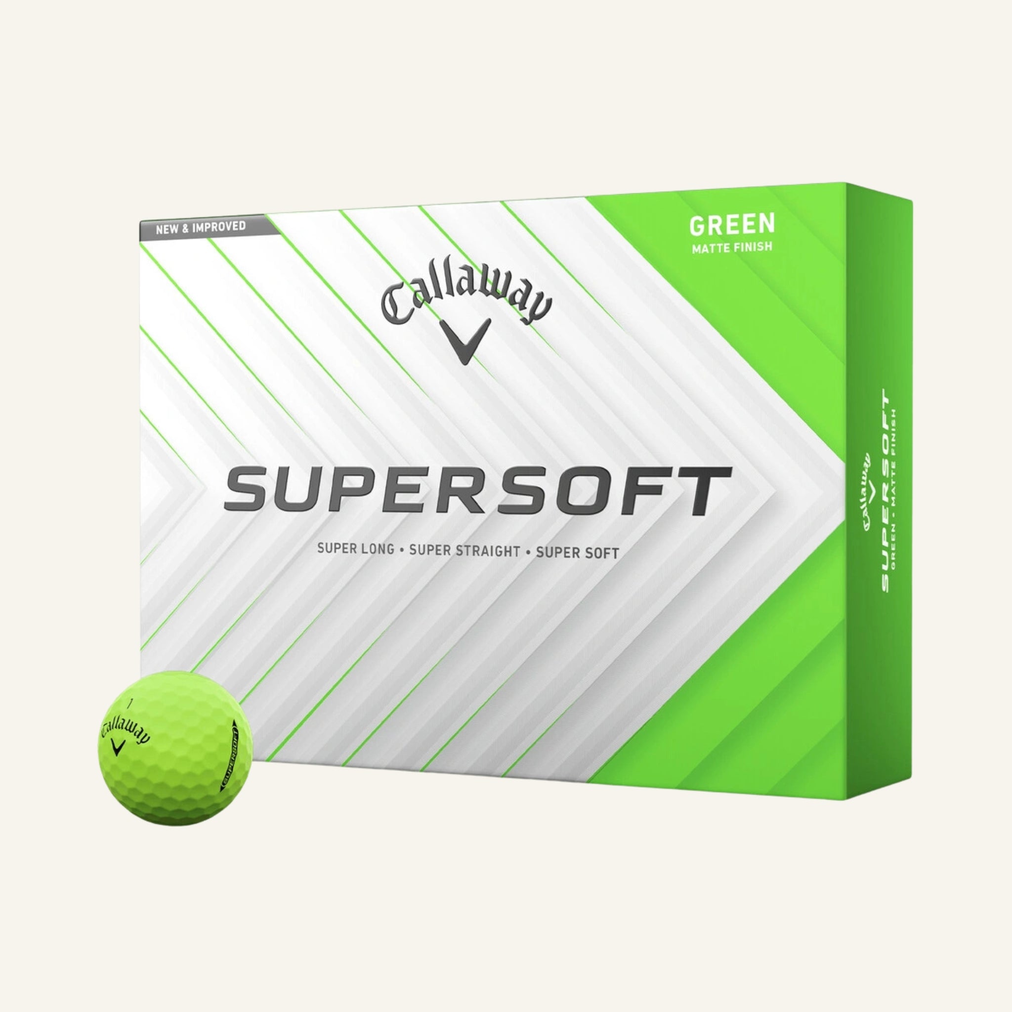 Callaway SuperSoft | Green - Logo Golf Balls