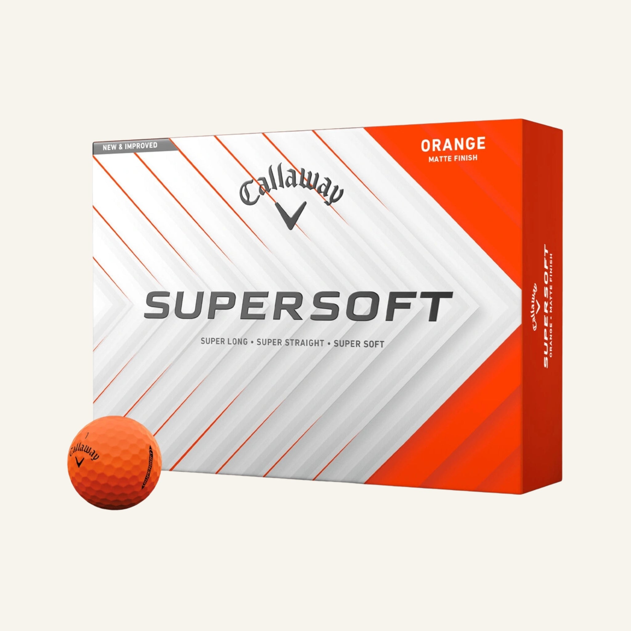 callaway supersoft oranssit logopallot