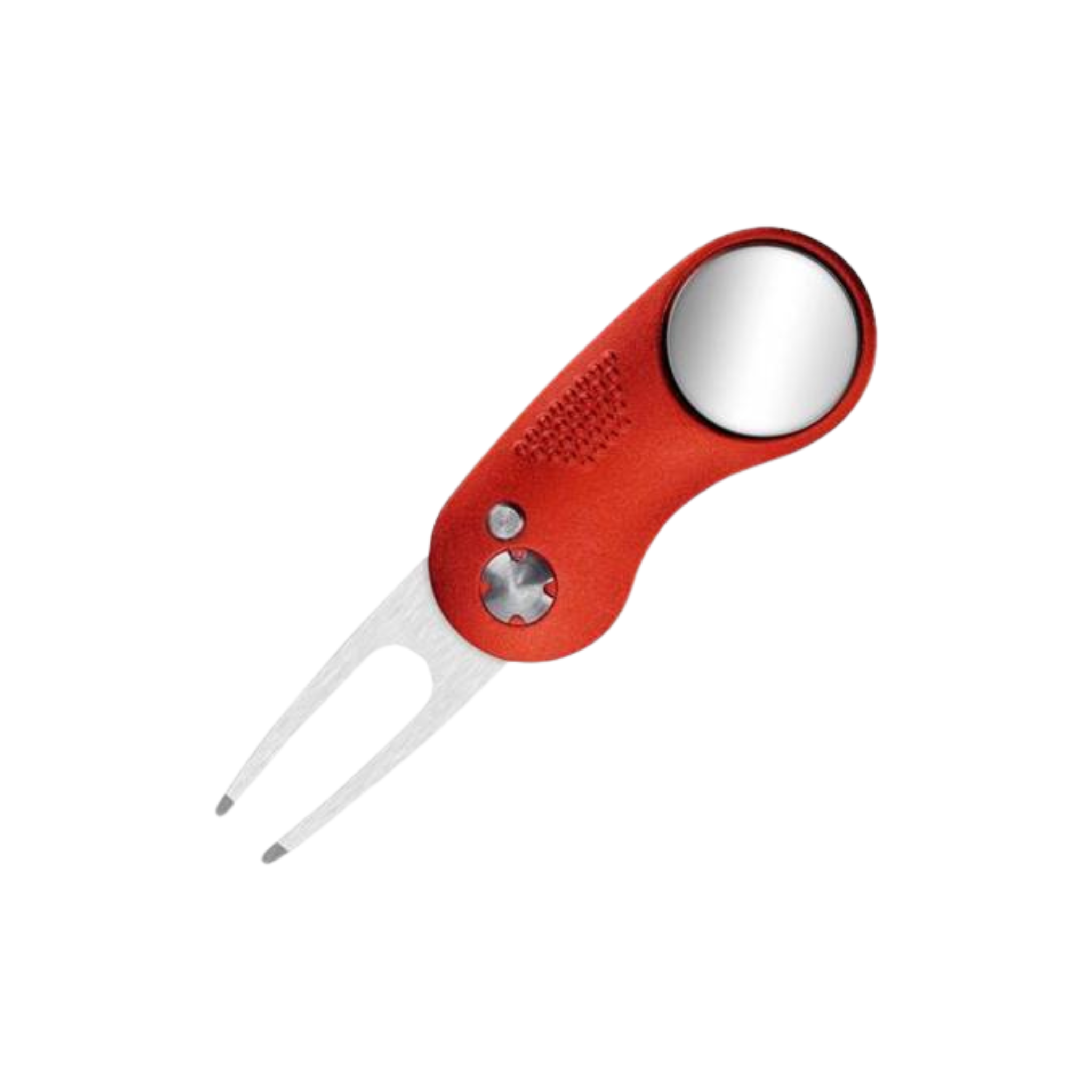 Divot Tool - Kokoontaitettava griinihaarukka personoitavalla merkkausnastalla