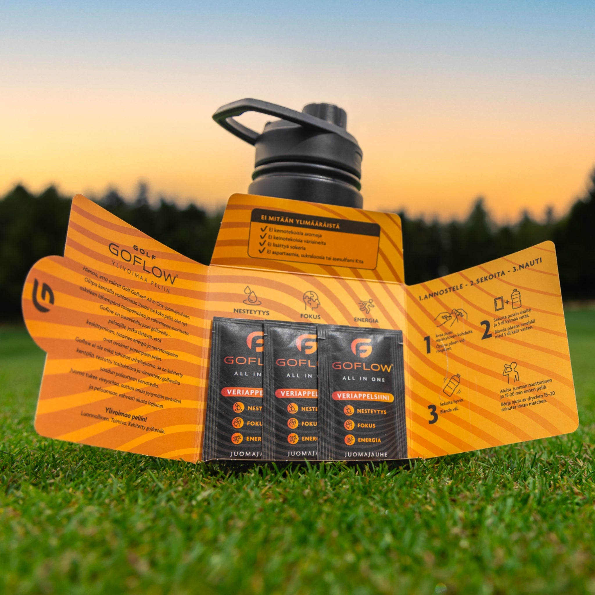 GOFLOW® - Golfarens dryckespulver - 3 dospåsar