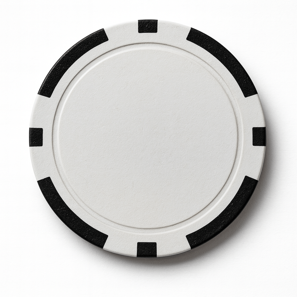 pokerchip merkkausnasta musta