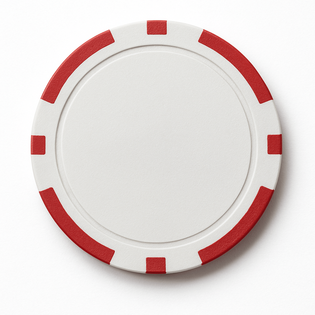 pokerchip merkkausnasta punainen