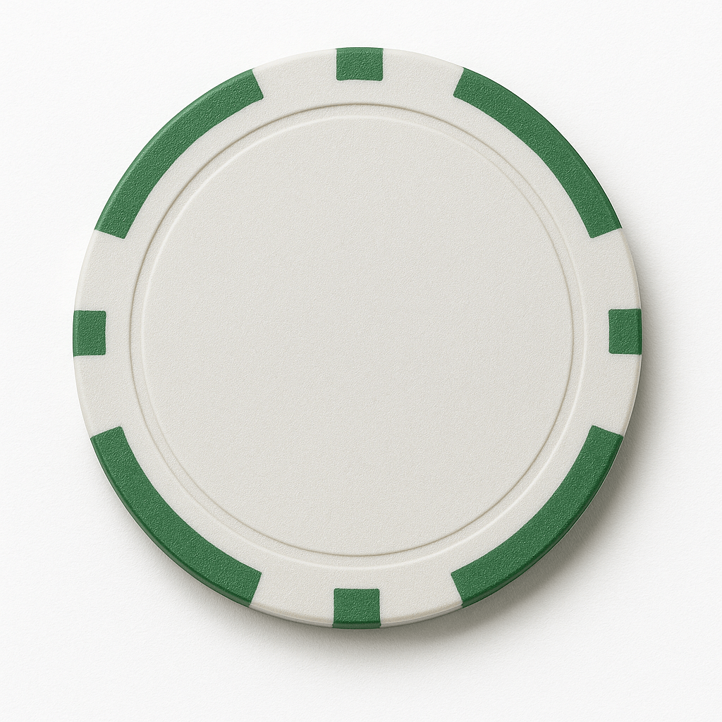 pokerchip merkkausnasta vihrea