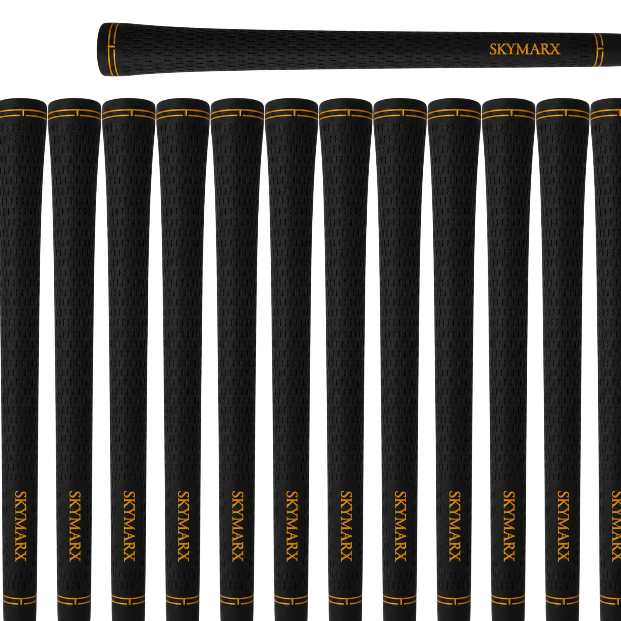 Skymarx Velvet Golfgreppset Svart/Guld - 13 grepp och installationstillbehör