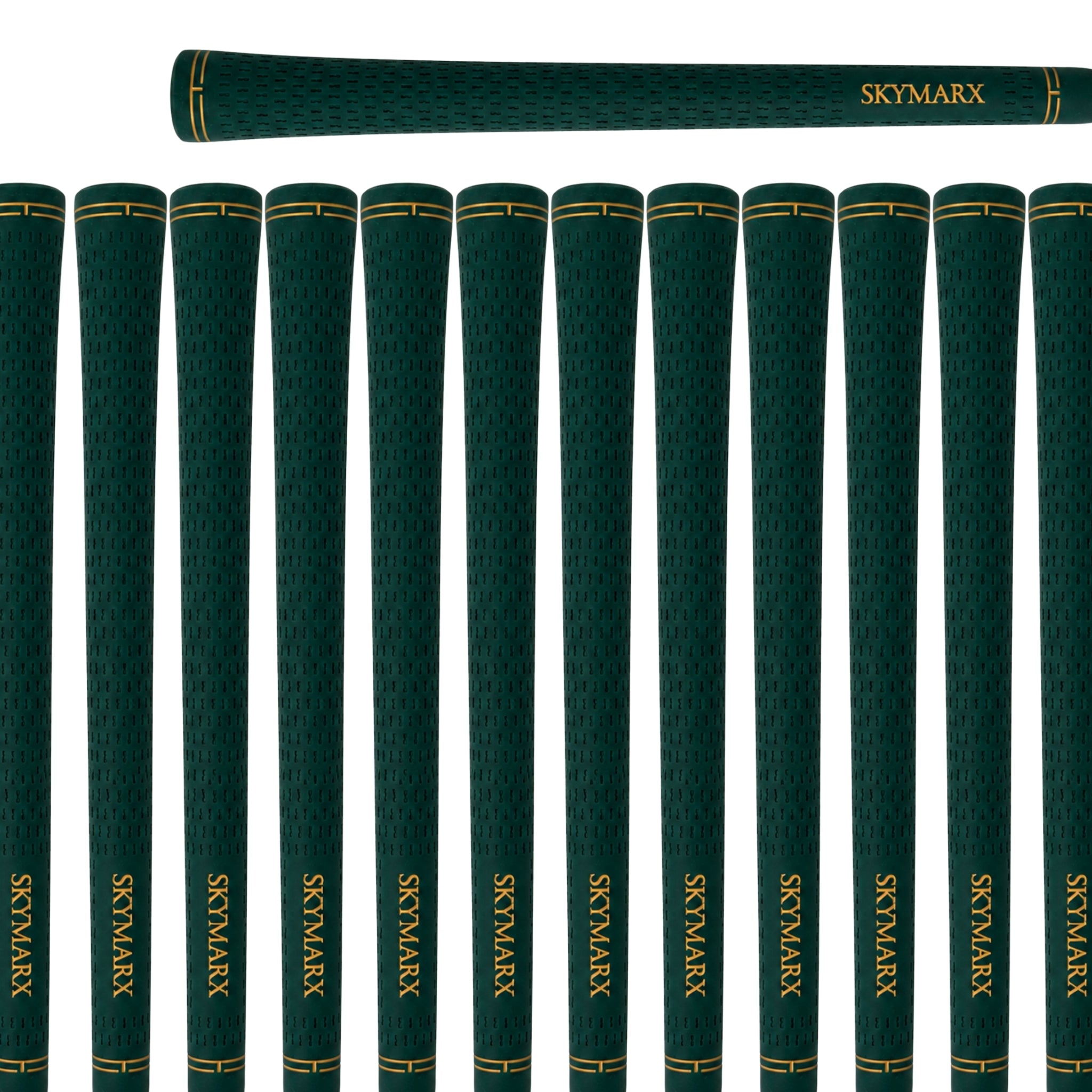 Skymarx Velvet Golfgrippisetti Vihreä/Kultainen - 13 grippiä ja vaihtotarvikkeet