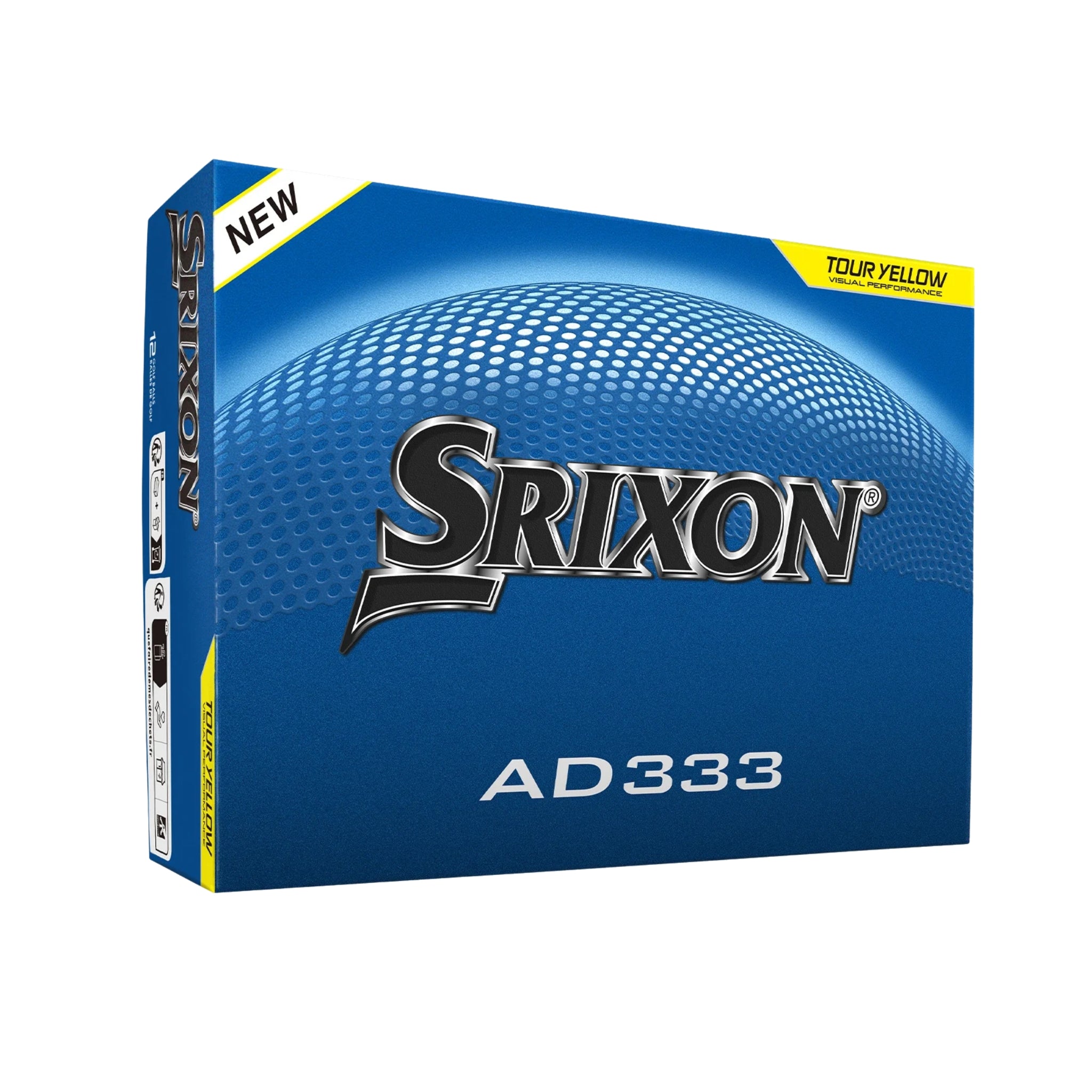 Srixon AD333 | Keltainen - Golfpallot omalla painatuksella