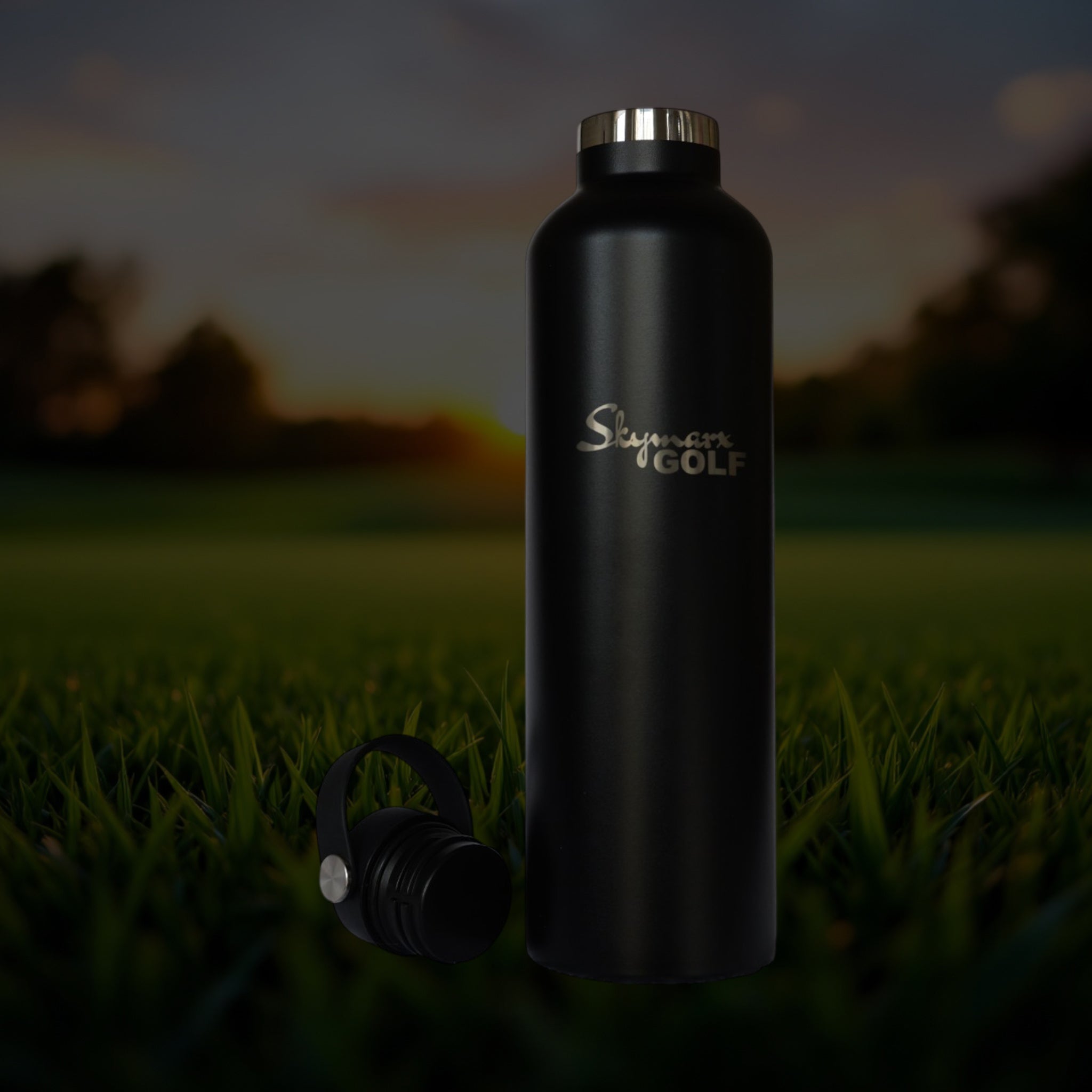 metallic water bottle golf