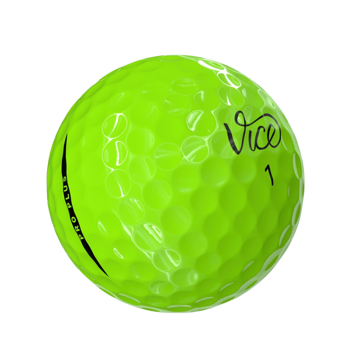Vice Pro Plus | Neon Lime - Golfpallot omalla painatuksella