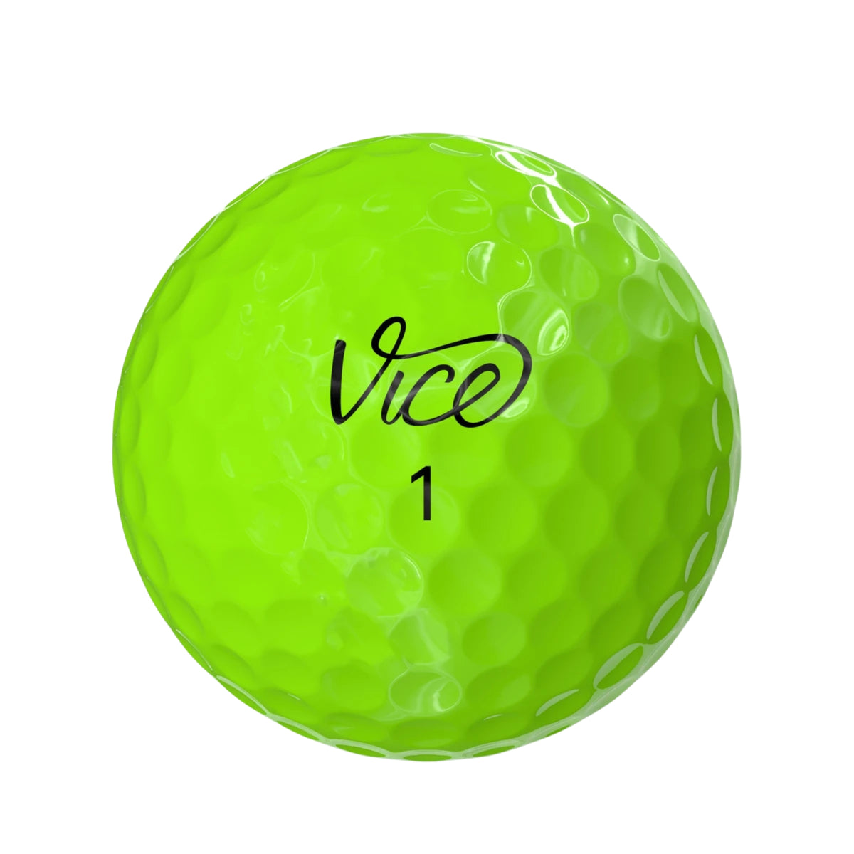 Vice Pro Plus | Neon Lime - Golfpallot omalla painatuksella
