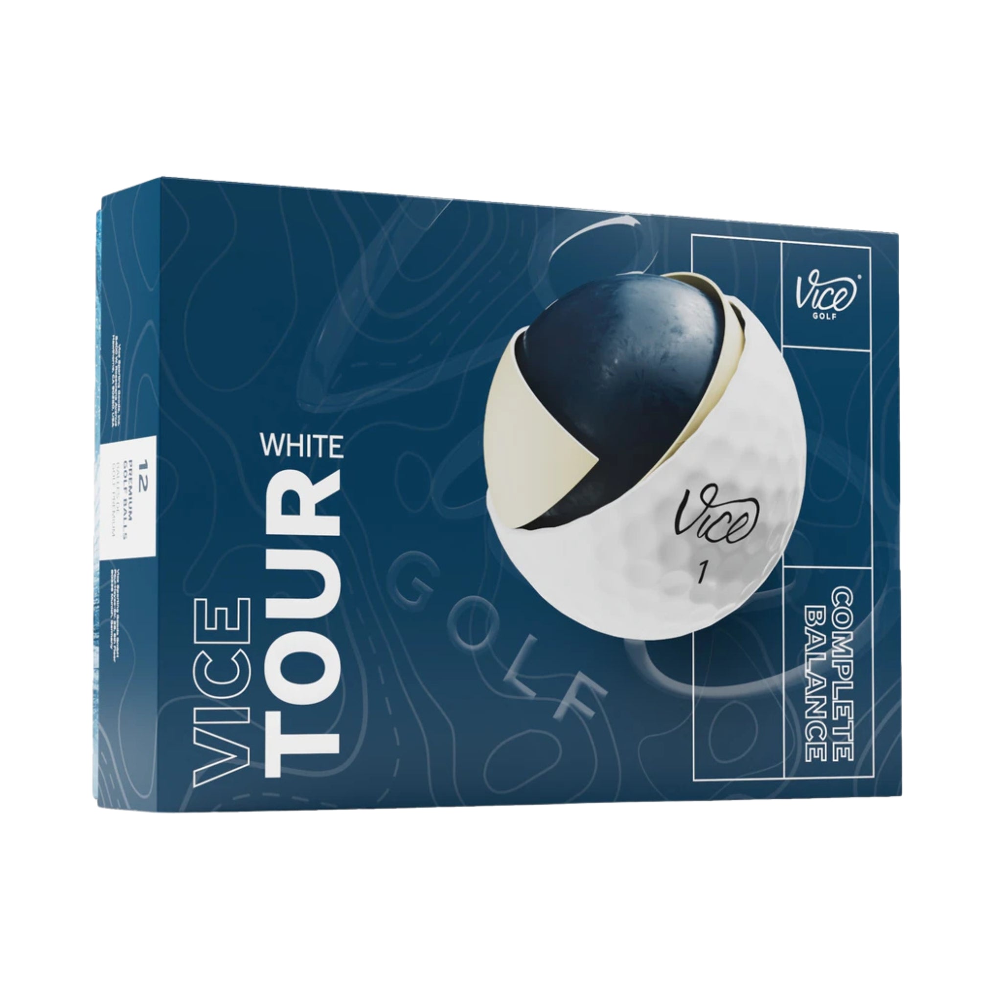 Vice Tour - Golfpallot omalla painatuksella